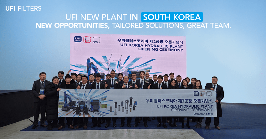 UFI Filters Hydraulics celebrates the opening of its new production plant in Korea